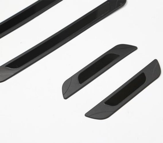 Seuils de porte pour VW T-Roc 2017 (5 portes) - Protection anti-rayures - Set de 4 - Noir Zwart