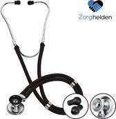 Zorghelden® Stethoscoop medisch - 8-Delige set - Diverse opzetstukken - Luxe stethoscoop met dubbele slang - Rappaport stethoscoop - Stetoscoop - Stetoscope