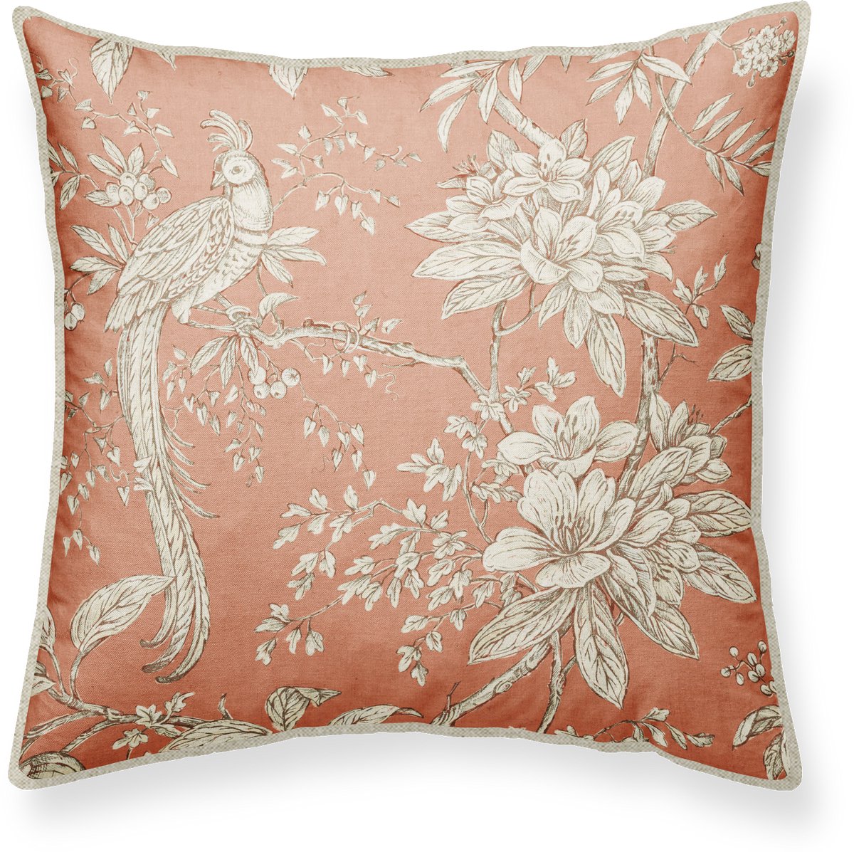 Sierkussen Roze 50x50 cm - Vintage look - inclusief binnenkussen - vintage look, dierenprint, boho - Linen & Grace