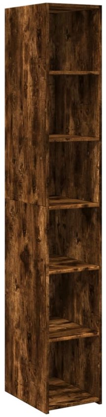 Hoge kast 62x32x103,5 cm bewerkt hout zwart kopen