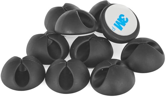 16 stuks kabelmanagement, 360° draaibaar, diameter 7 mm, kabelclips