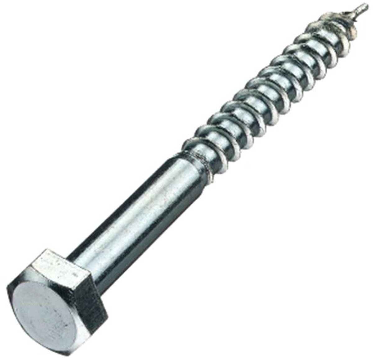 Houtdraadbout M10 x 60mm lang. Gebichromatiseerd. 3 stuks Houtfret. Ifix-pro.