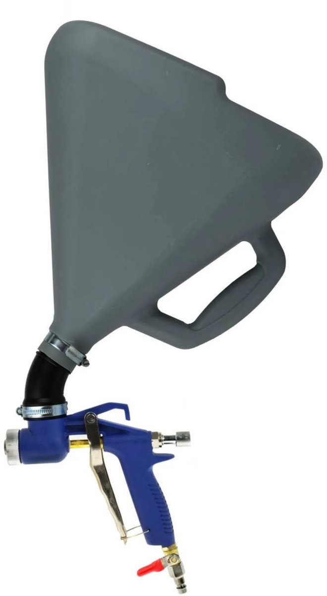 GEKO Luchtspuitpistool - Verstelbare trekker - Drie spuitmonden - 7500 ml tank - Rubberen connector