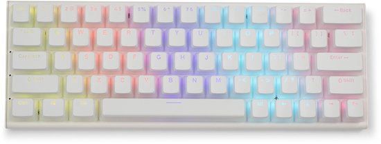 60% Mechanisch Gaming Keyboard – Pudding keycaps - RGB - Bedraad