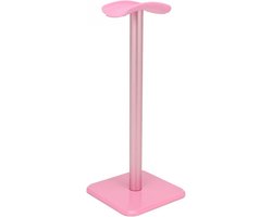 Headset Stand - standaard voor koptelefoon - Headset Houder - Koptelefoon standaard - Koptelefoon Houder - Hoofdtelefoon Houder - roze - metaal - 100*100*245mm