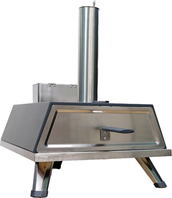 Buitenkado Pizzaoven Grijs - 69x40x44cm - Houtgestookt van Merkloos — afbeelding 4