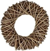 Lot De 2 Couronnes En Osier Naturel - Diamètre 25 Cm, Rotin Tressé Main - Décoration Porte, Noël, Artisanat - 5