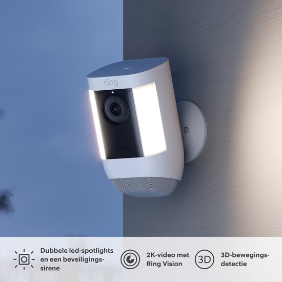Ring Spotlight Cam Pro - Battery - White van Ring — afbeelding 5