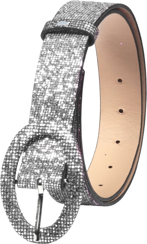 Riem Glitter Zilver - Disco Accessoire - Fout Feest