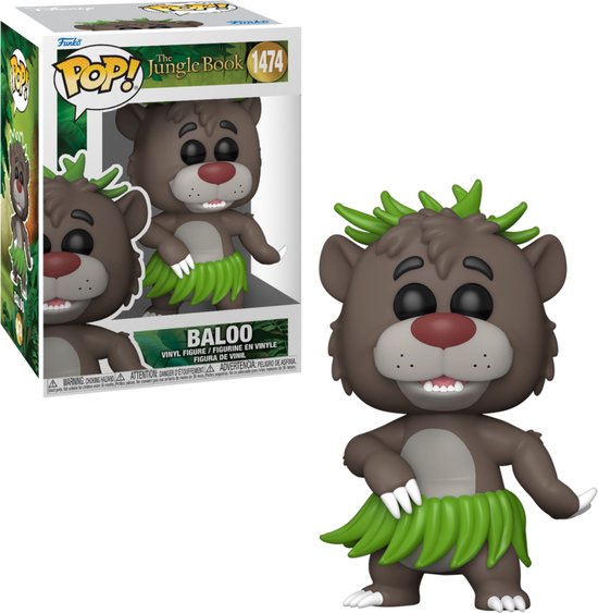 The Jungle Book Baloo vinylfiguur 1474 Funko Pop! meerkleurig