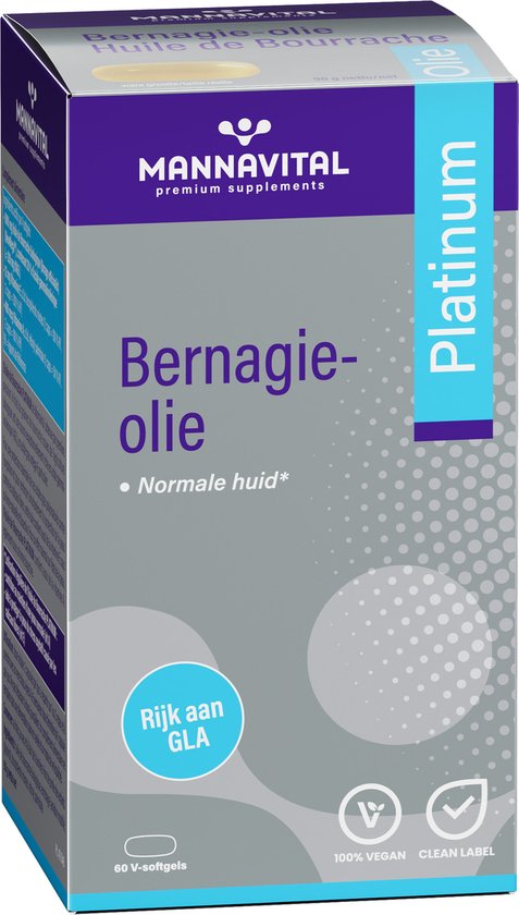 Mannavital Platina Huile Bourrache 60 Capsules