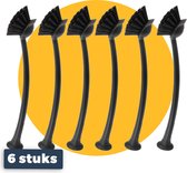 Brosse à vaisselle Pasper avec ventouse - Brosses à vaisselle 6 pièces - noir