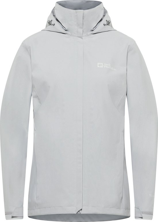 Jack Wolfskin TRAILTIME 2L JKT W Dames Outdoorjas - cool grey - Maat XL