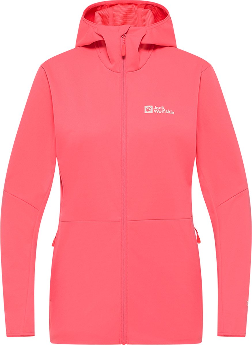 Jack Wolfskin FELDBERG HOODY W Dames Outdoorjas sunset Koraal