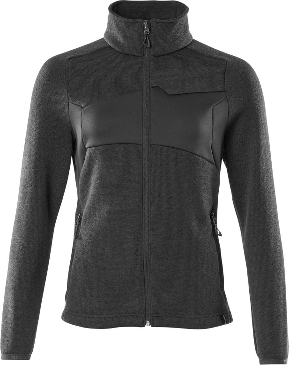 Mascot Accelerate Gebreide trui met rits 18155-951 - Zwart - 5XL