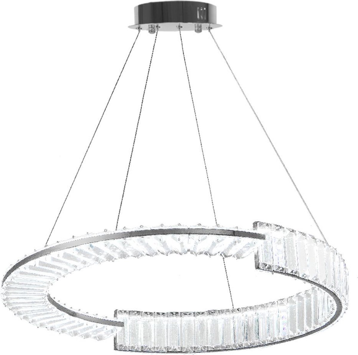 Toolight App1529-Cp60 Hanglamp Chroom 60X60X90Cm