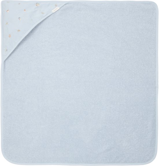 Little Dutch Forest Friends Blue - Badcape geborduurd - 75 x 75 cm van Little Dutch — afbeelding 3