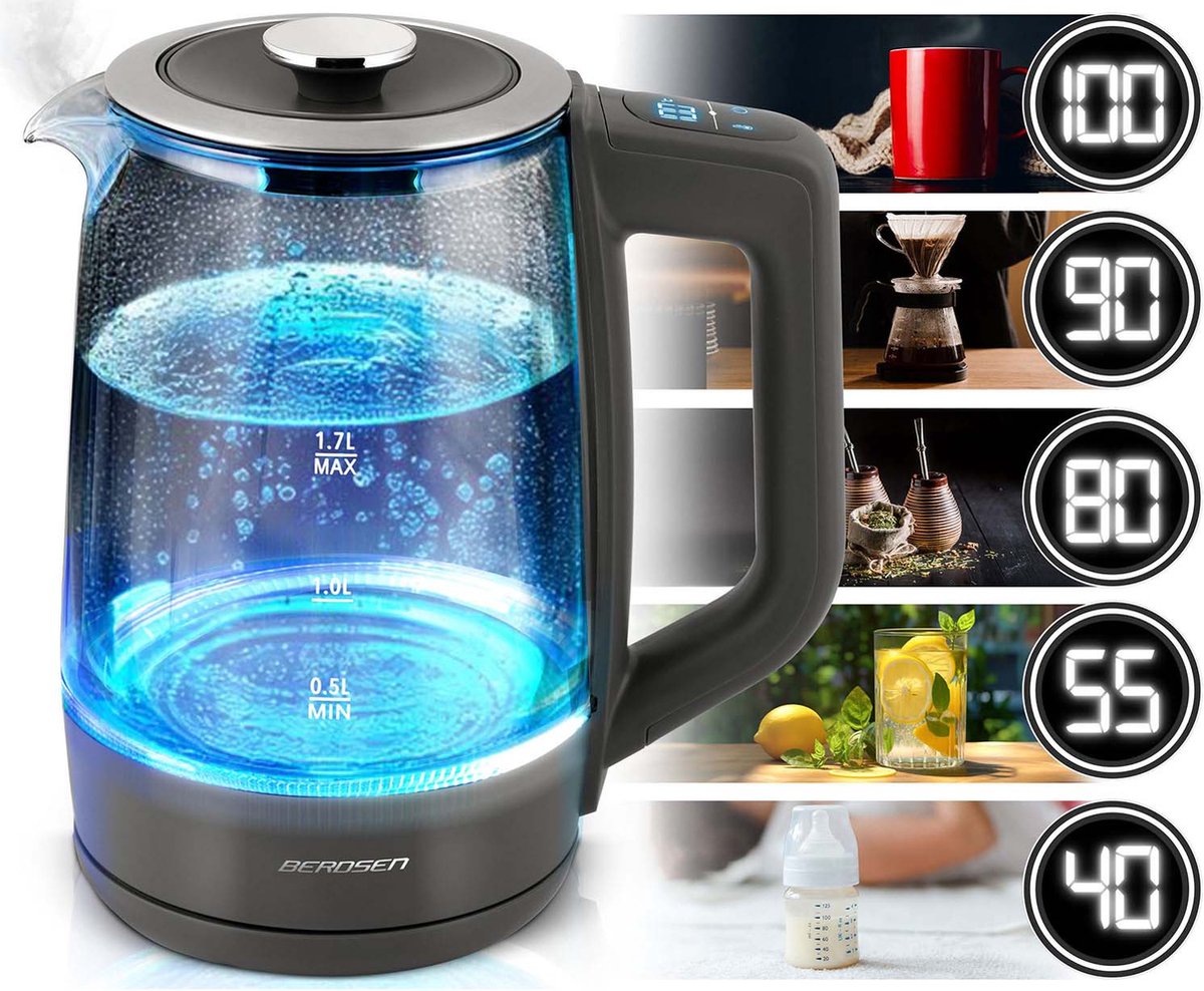 Berdsen BD-711 glazen waterkoker 1,7l