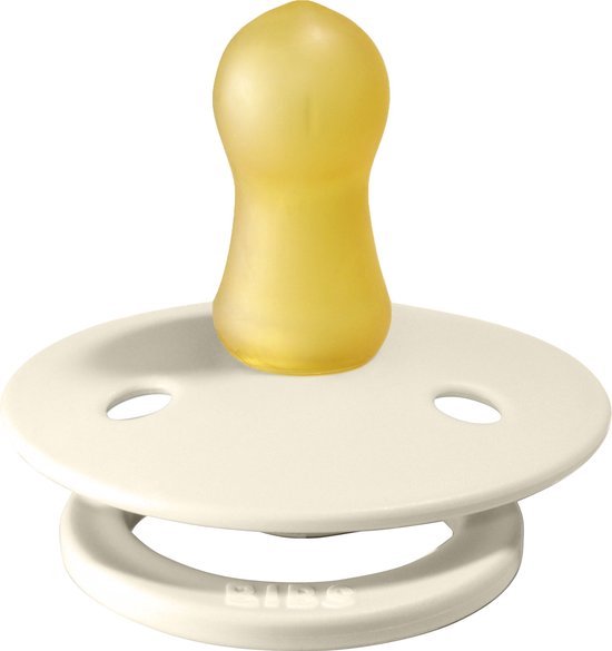 BiBS - Colour Pacifier - Maat 1 - Fopspeen - 2 stuks - Dark Oak / Ivory van BIBS — afbeelding 2