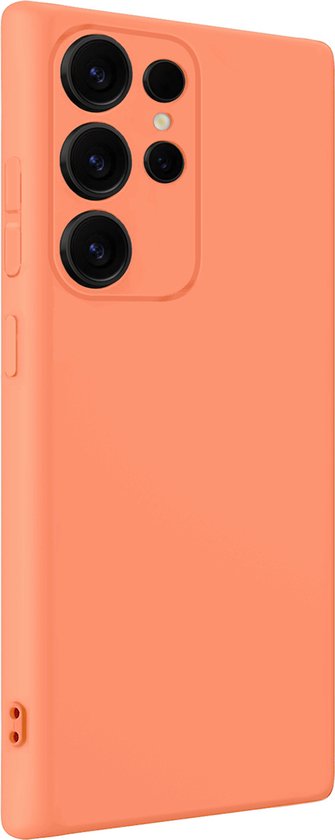 Coque compatible avec Samsung S25 Ultra , coque en Siliconen - Coque compatible avec Samsung Galaxy S25 Ultra - Pêche - Lot de 2