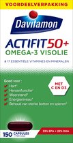 Davitamon Actifit 50+ Omega3 - Multivitamine voor 50 plussers  - 150 capsules - Voedingssupplement