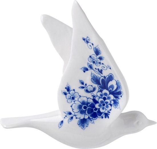 Heinen Delft oiseau mural bleu Delft bleu 1