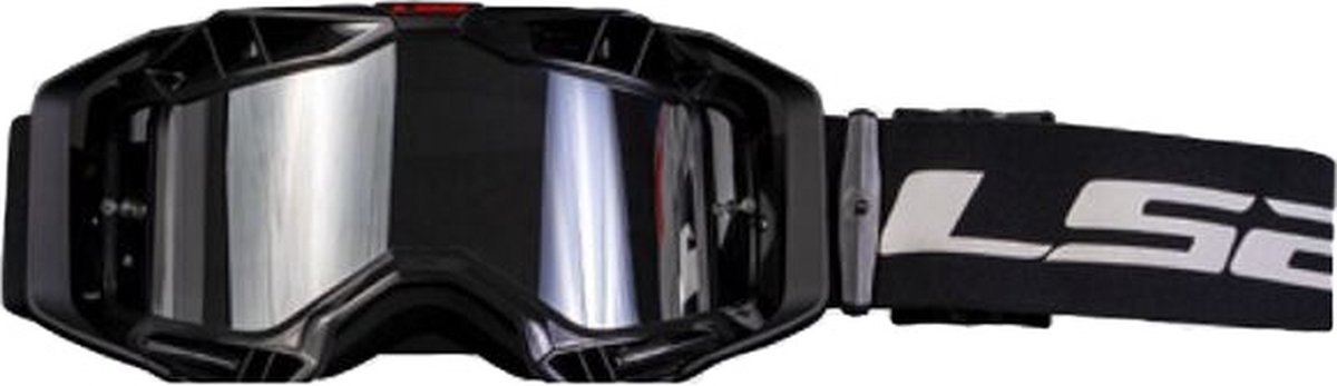LS2 crossbril Aura zwart met iridium vizier