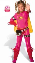 Mega Mindy Pak - Carnavalskleding - verkleedpak, kostuum - 3-5 jaar + lipgloss