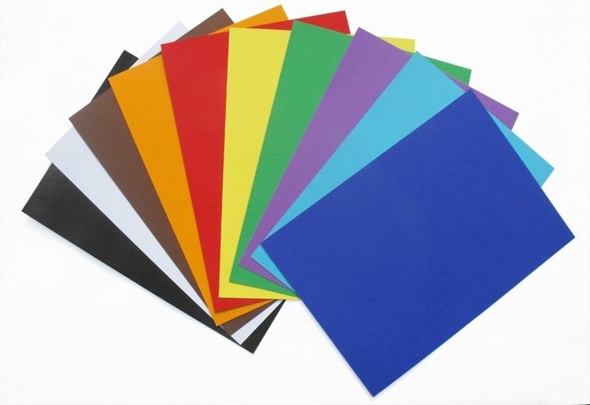 Mixpakket - A1 formaat - 180 GM - 10 kleuren x 10 vel (100 vel)
