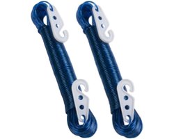 Lifetime Clean Waslijn - 2x - 20 meter - PVC - blauw - drooglijn / waslijndraad - wasgoed ophangen - met 2 haakjes