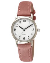 Tyme Santorini Dames Horloge - 27mm Wit/Roze - Horloges voor Vrouwen & Meisjes - Polshorloge - Uurwerk - met Cadeauverpakking
