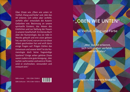 "OBEN WIE UNTEN" ist Vielfalt, Klang und Farbe - cover