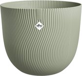 Elho Sereh Rond 40 - Bloempot voor Binnen & Buiten - 100% Gerecycled Plastic - Ø 39.0 x H 33.3 cm - Scandinavisch groen