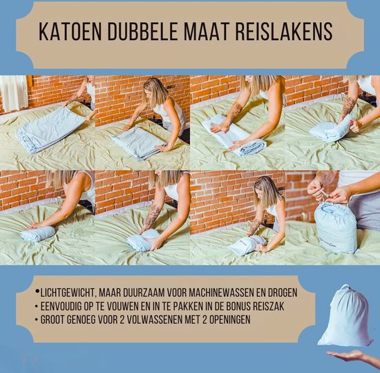 Ultralichte Katoenen Slaapzak Liner - Lichtgewicht Reislaken Voor Camping & Hotels - Ideaal Voor Volwassenen - Comfortabel En Compact van Cocoon — afbeelding 3
