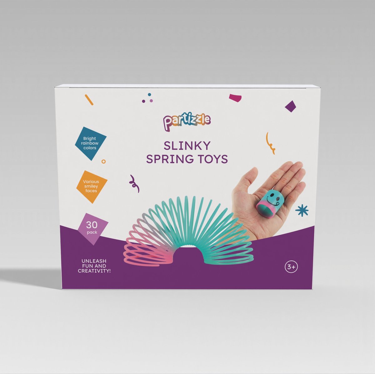 Partizzle 30x Traploper Klein Speelgoed Pakket - Trapveer Uitdeelcadeautjes - Slinky Grabbelton Traktatie Cadeautjes - Sensorisch / Fidget Toys - Voor Kinderen & Peuters — afbeelding 8