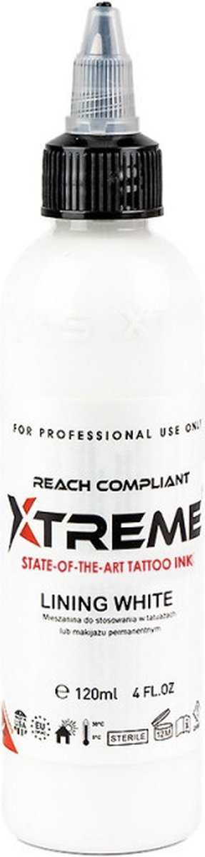 XTreme Ink - Lining White 120ml - Wit Tattoo Inkt