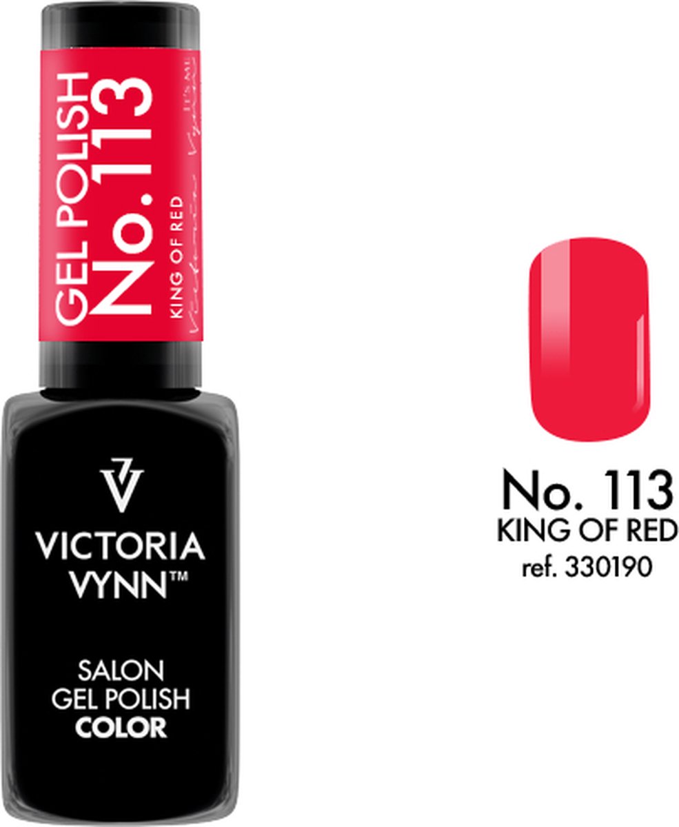 Victoria Vynn – Salon Gelpolish 113 King of Red - oranje rood - gel polish - gellak - nagels - nagelverzorging - nagelstyliste - uv / led - nagelstylist - callance