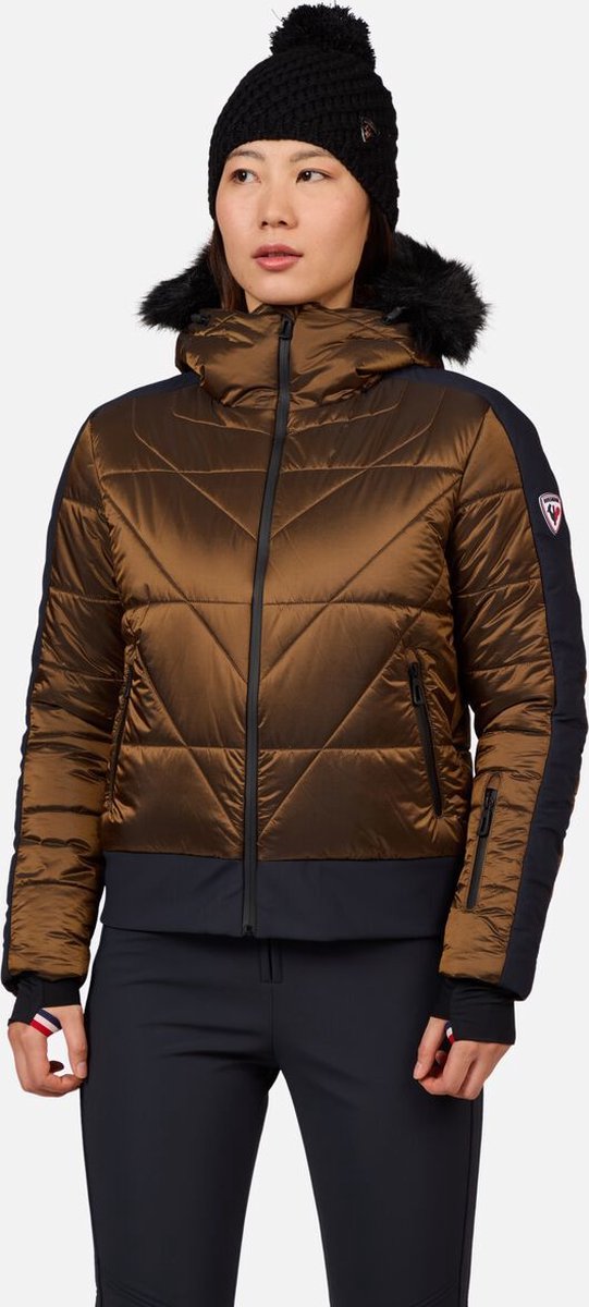 Rossignol Ventina Bomber ski jas dames brons Bruin