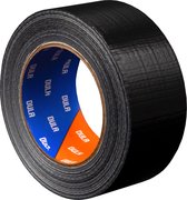 DULA Duct tape - Zwart - 50mm x 50m - 1 Rol Duckttape
