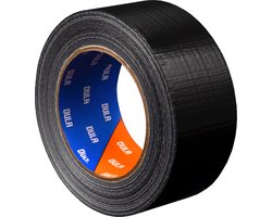 DULA Duct tape - Zwart - 50mm x 50m - 1 Rol Duckttape