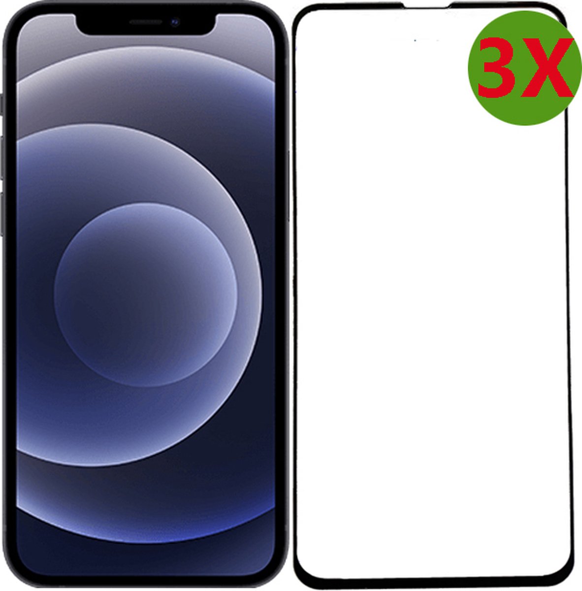 IPhone 14 PRO Temperde glas voor iPhone 14 PRO Screenprotector bescherming Full cover glas D10 geschikt geschikt voor IPhone 14 PRO- 3 stuks