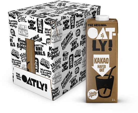 Oatly Haverdrank Kakao - 6 stuks - (6L) - Houdbare plantaardige melk - Kakao - Voordeelverpakking