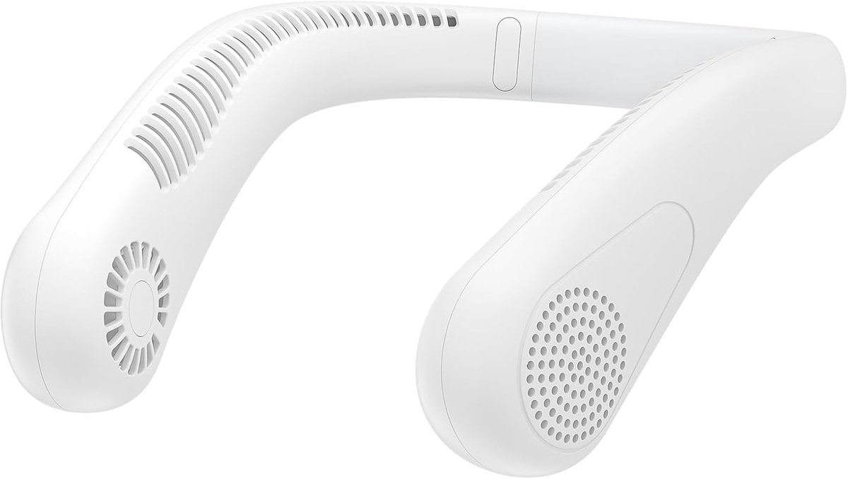 Draagbare Nekventilator 5000 mAh - Krachtige Luchtstroom, Verstelbare Band, Lange Levensduur