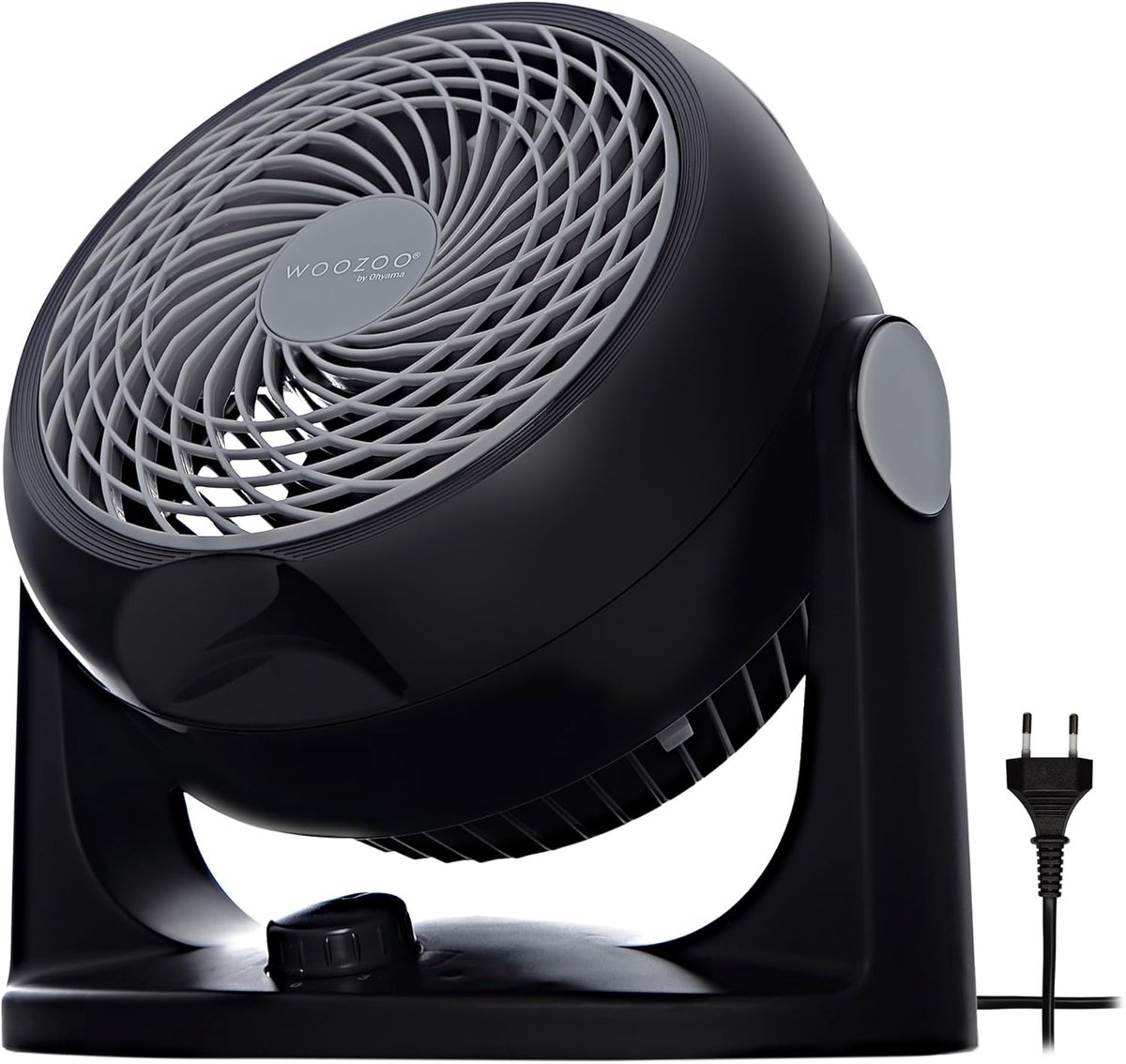 Krachtige en stille draagbare tafelventilator tot 23m² met 12m reikwijdte en verticaal kantelen