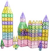 Magna Minds - Star Pastel - Magnetic Tiles- Magnetisch Speelgoed – 103 stuks - Constructie speelgoed - Magnetische tegels - Montessori speelgoed - Magnetic toys - Magnetische bouwstenen - Speelgoed Kinderen