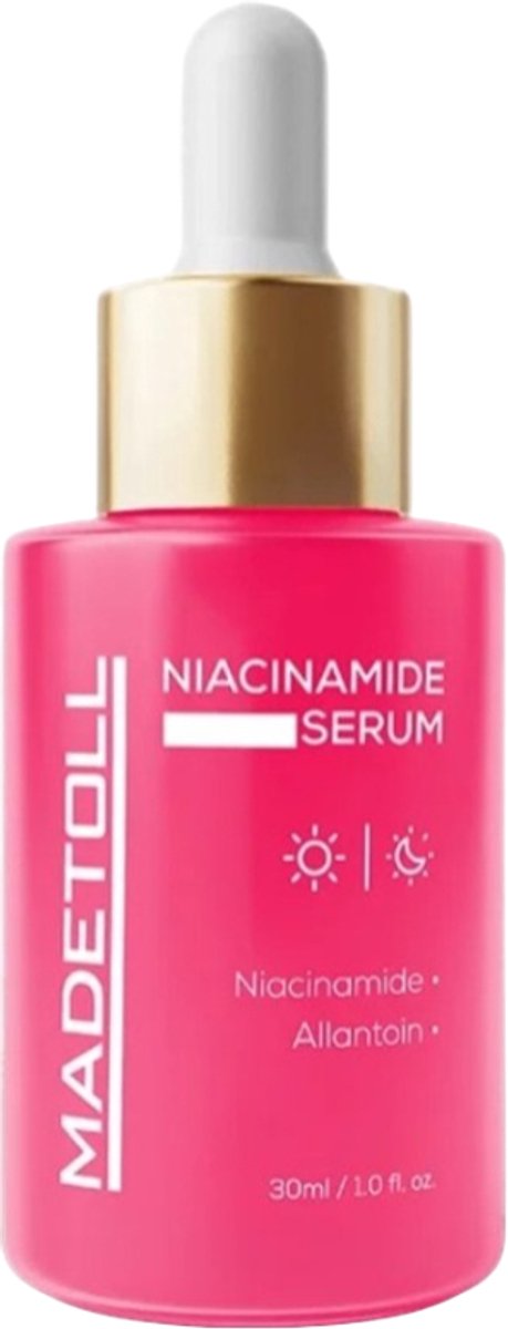 Goedkoopste Madetoll - Niacinamide Serum | Poriënverstrakking | Talg Balancerende Vitamine B3 Allantoïne | 30 (ml.) |