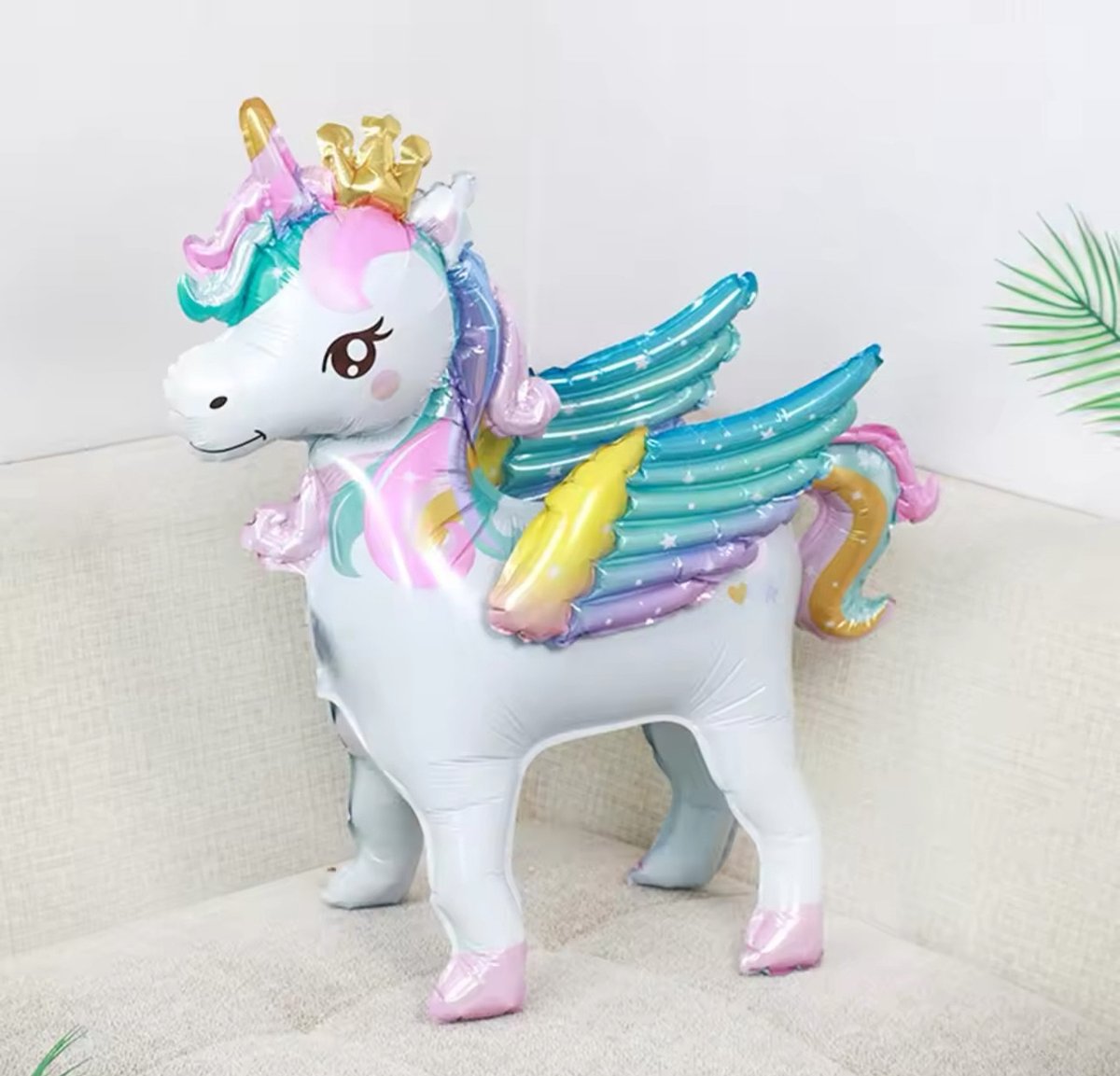 Unicorn ballon XL - grote unicorn ballon - staande ballon - verjaardag