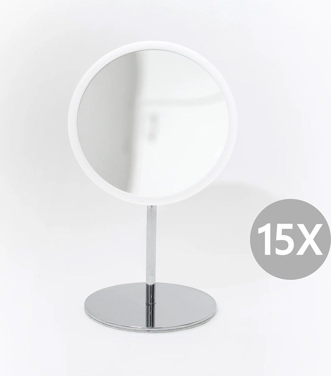 Goedkoopste Bosign make-up spiegel op standaard – magnetisch – 15 x vergrotend – wit