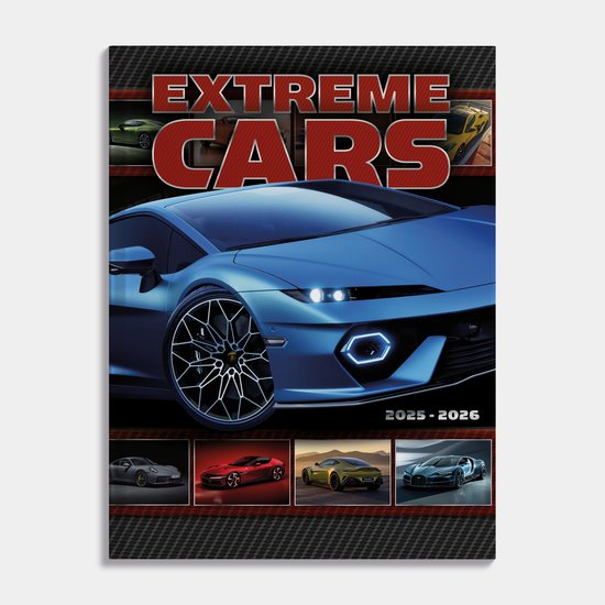 Hobbit - Auto Schoolagenda 2025-2026 - 1 week op 2 pagina's - Harde kaft - ±A5 (15,5 x 20,5 cm) - Extreme Cars