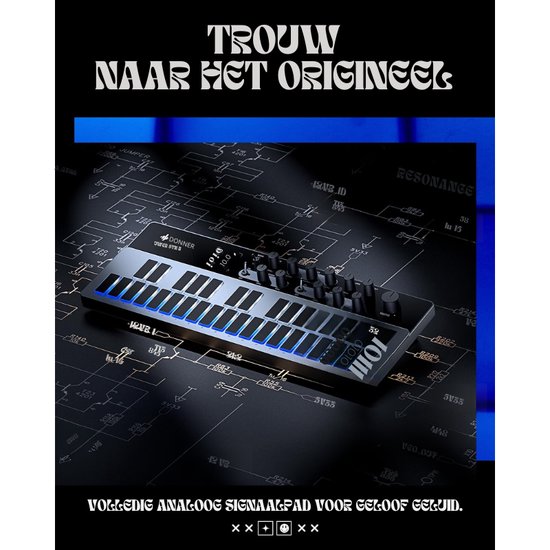 Donner Essential B1 analoge bassynthesizer en sequencer et intuïtieve